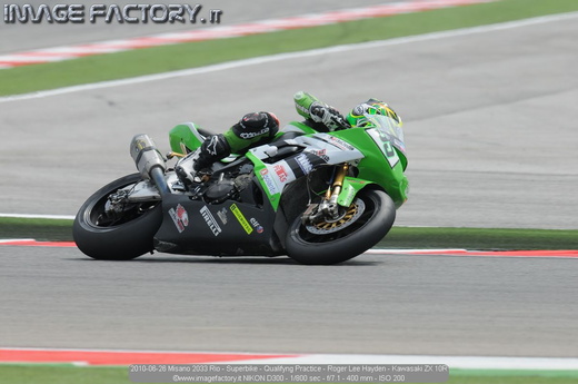 2010-06-26 Misano 2033 Rio - Superbike - Qualifyng Practice - Roger Lee Hayden - Kawasaki ZX 10R